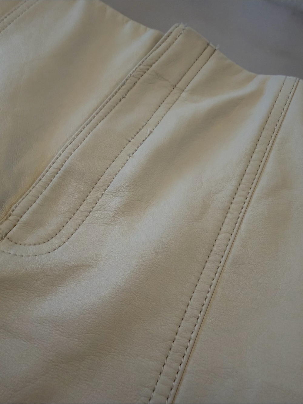 Zara A-line Faux Leather Miniskirt - Picture 4 of 6